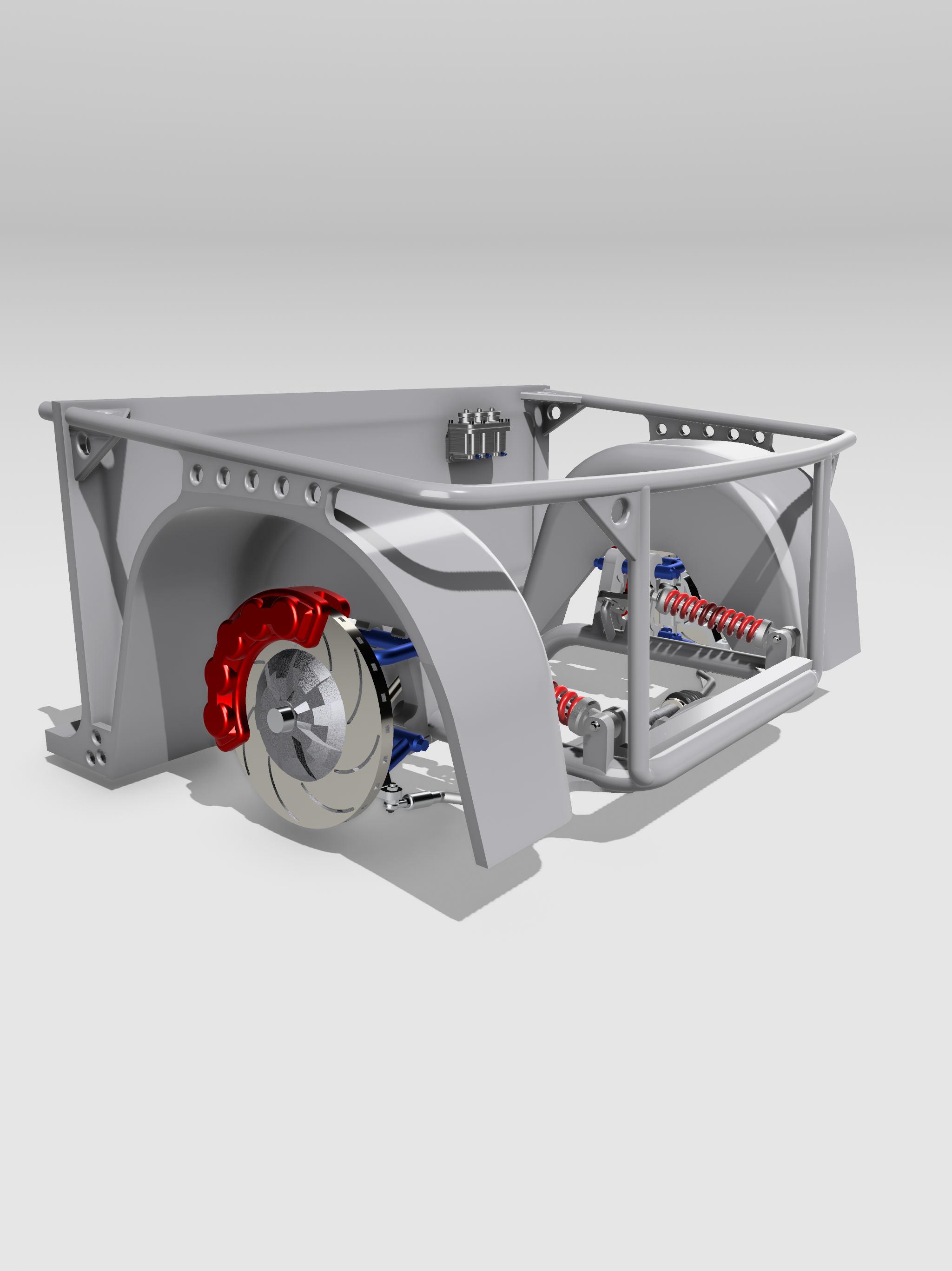 pró turnê corrida frente grampo haste suspensão freios raça carro deriva jdm cela freio compasso calibre disco Tilton pista 3D print model - Mito3D