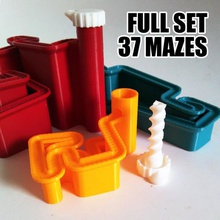 procedural marble maze full-set game toy run 3d print model - Mito3D