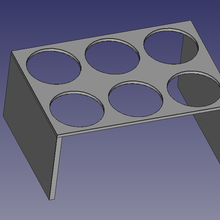 Prodel soporte 6 tazas 3d print model - Mito3D
