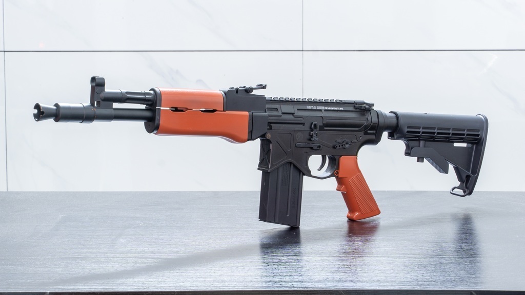 product18 ar47 jm8 juego airsoft gelsoft gel desintegrador pistola guerra juguete 3D print model - Mito3D