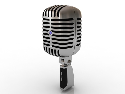 professionnel microphone 3d modèle michrophone musique chansons numérique vieille école muisdesign 3d print model - Mito3D