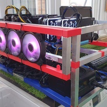 professional mining rig - mined structure crypto bitcoin ethereum platform 3d print model - Mito3D