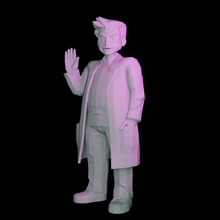 professor oak pokemon art figure statue videogame videogames miniature sculpture fanart poly figurine red 3d print model - Mito3D