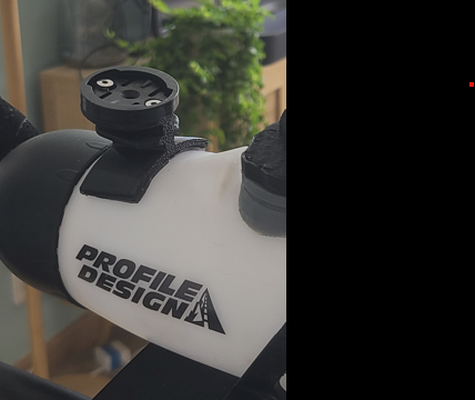 profil conception aéro hc mètre supporter l'eau bouteille garmin aérobar triathlon tt rigide 3d print model - Mito3D