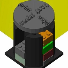 Fortschritt Visualisierung druckbar 3d lego likes Lego openscad Projekt Management 3d print model - Mito3D
