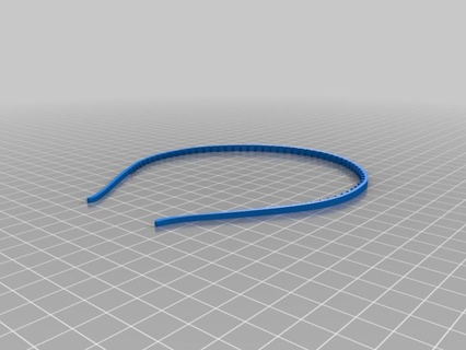 project headband - toothed accessories 3d print model - Mito3D