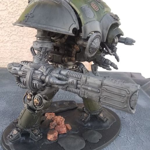 project styx heat cannon questing knights imperial knight mecha mech ray styrix choom volkite warhammer 40k 40000 questoris custom conversion 3D print model - Mito3D