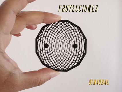 projection 013 binaural 3d print model - Mito3D