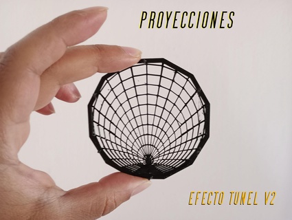 proyección 014 túnel efecto v2 3d print model - Mito3D