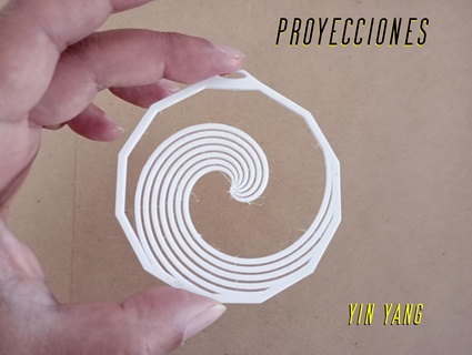 projection 025 yin yang 3d print model - Mito3D