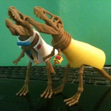 prom outfits rex art creatures tyrannosaurus trex toy cork 3d print model - Mito3D