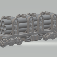 promethium pipeline carriage grimdark heresy train epic 40k adeptus titanicus warhammer 40000 warlord titan venetari porphyrian reaver warhound horus 3d print model - Mito3D