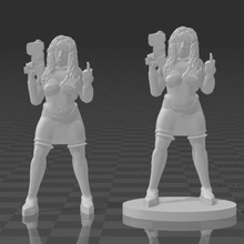 promotional download scifi princess shaye art people zombicide wargaming space invaders sci fi legion invader infinity 40k 3d print model - Mito3D