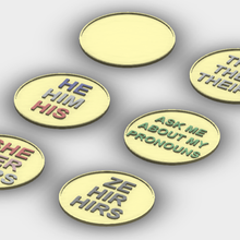 pronouns buttons jewelry button gay gender genderqueer hir hirs keychain lesbian lgbt pronoun queer trans transgender 3d print model - Mito3D