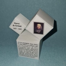 proof pierre fermat - french mathematician jurist 3d print model - Mito3D