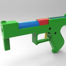 prop gun - blowback toy props 3d print model - Mito3D