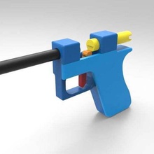 prop gun open bolt design props 3d print model - Mito3D