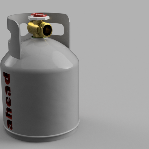 propane tank 3D print model - Mito3D