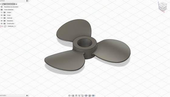 pervane helis 3d print model - Mito3D