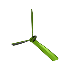 hélice de 3 palas la juego helice cuchilla plano aeronave 3d print model - Mito3D