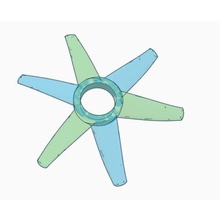propeller fidget spinner 6 leaf game 3d print model - Mito3D