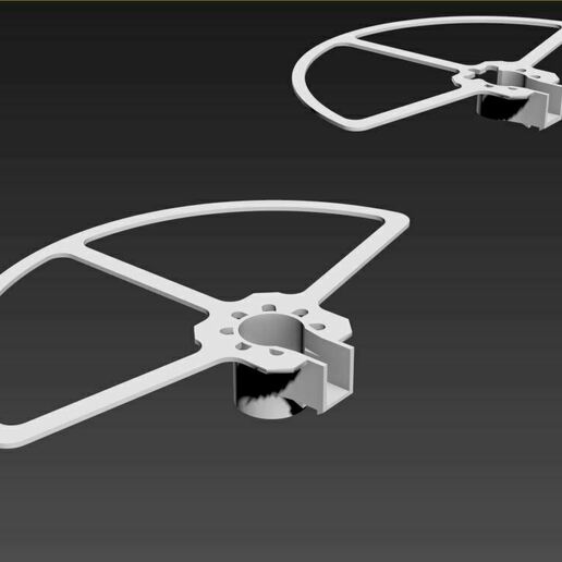 propeller guard dji mavic air drone accessory quadqopter gear support 3D print model - Mito3D