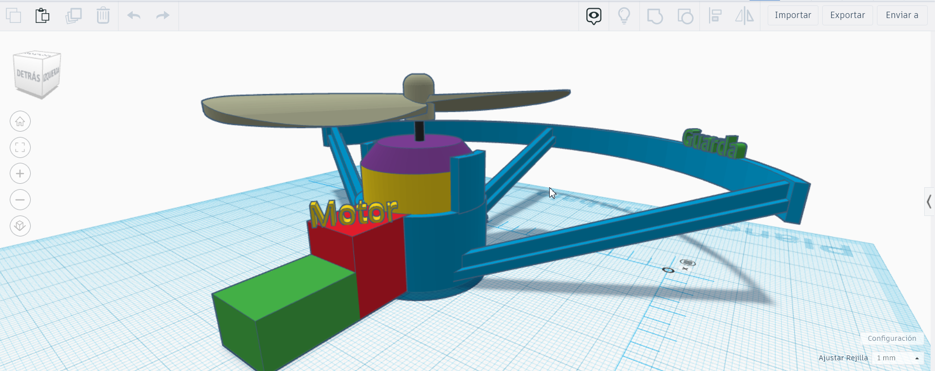 hélice Guardia zumbido gánico drg6022 juguete cámara encuesta 3D print model - Mito3D