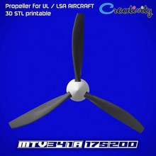 propeller large-scale aircraft models 3d print model 3d print model - Mito3D