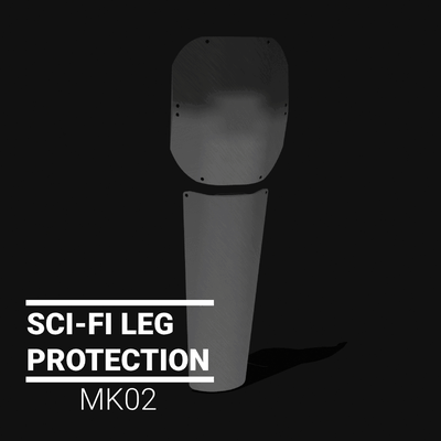 proteção pernas joelho tíbia derramar armaduras ciência ficção cyberpunk mk02 moda prato perna sf sci fi cibernético cosplay ar suave paintball bruxas 3d print model - Mito3D