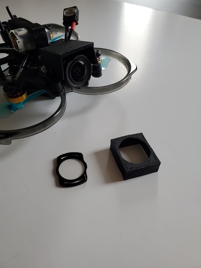 protection on flylens 85 o3 filter camera support 3d print model - Mito3D