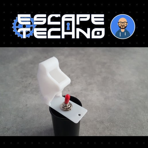 protection switch game hood cover plate diy escape room escapegame escaperoom 3D print model - Mito3D