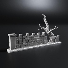 protective fence architecture buildings structures warhammer tabletop medieval 3d print model - Mito3D