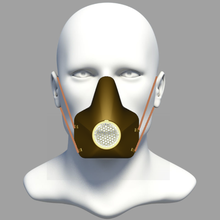 protective mask 3d printer tool covid-19 coronavirus medical 3dvscovid19 face airmask filter respirator 3d print model - Mito3D