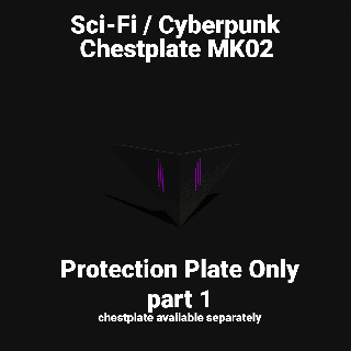 protective plate - part 1 chestplatemk02 faceplate science fiction sci fi sf front panel armor chestplate halloween cyberpunk cyber air soft airsoft cosplay paintball nerve 3d print model - Mito3D