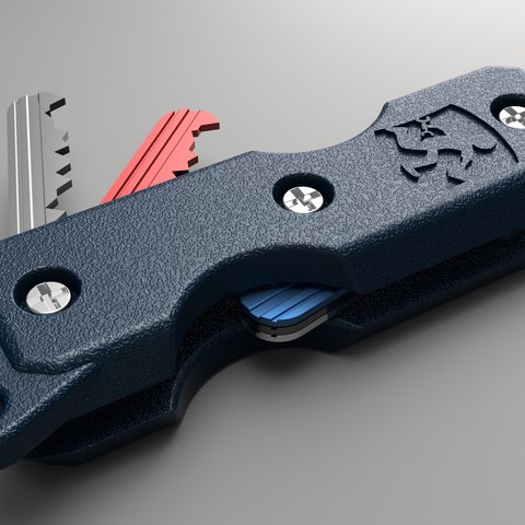 proteus-Schlüssel-Halter tool Schlüssel tools ring Ringe gadget praktisch lock prean proteanman keyholder Schweizer Armee Messer 3D print model - Mito3D