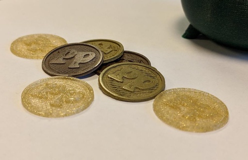 proto pasta moneta monete distintivi 3d print model - Mito3D