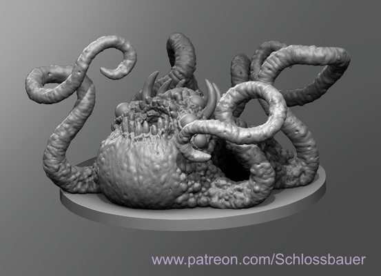 proto shoggoth cthulhu dnd dungeons dragons lovecraft lovecraftian pathfinder tabletop creatures art imaginary legends characters 3d print model - Mito3D