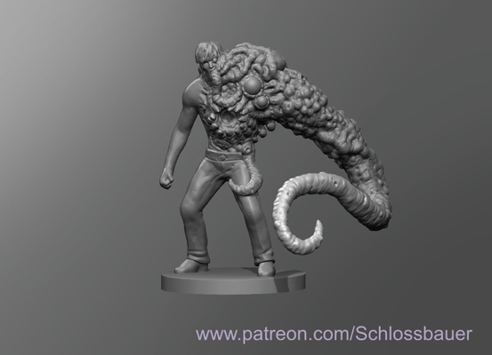 proto shoggoth ospite cthulhu dnd dungeon draghi lovecraft esploratore tavolo creature arte immaginario leggende personaggi 3d print model - Mito3D