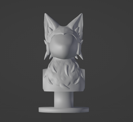 protogen bust furry animal anthro vrchat 3d print model - Mito3D