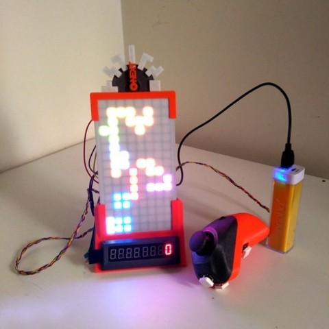 proto-tetris machine gadget arduino prototype 3D print model - Mito3D