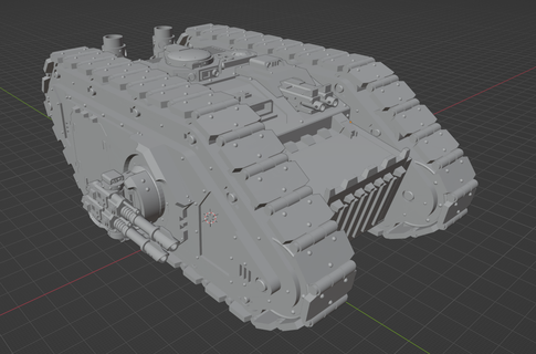 prototype mk2 ground plunderer heresy tanks 30k marines space legion 3d print model - Mito3D