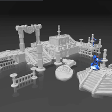 prototypische alien antiken Ruinen Architektur Gelände warhammer wargaming 3d print model - Mito3D