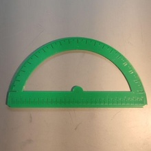 goniometro righello angoli attrezzo angolo gadget 3d print model - Mito3D