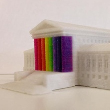 proud supreme court architecture buildings structures color 3d print model - Mito3D