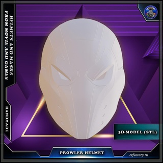 prowler helmet fortnite marvel spider man cosplay mask 3d print model - Mito3D