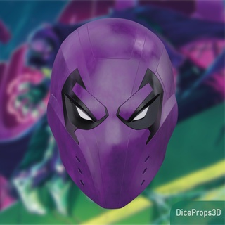 prowler mask - fortnite skin marvel spiderman 3d printing blender videogames helmet 3d print model - Mito3D