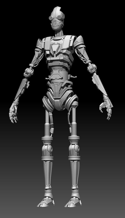 proxy droid articulation 3d print stl files model art star wars holo video games force unleashed galactic empire character in lore game wiki canon robot 3d print model - Mito3D