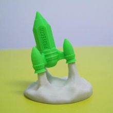 proyectil brinquedo logotipo vários mx foguete lápis 3d print model - Mito3D