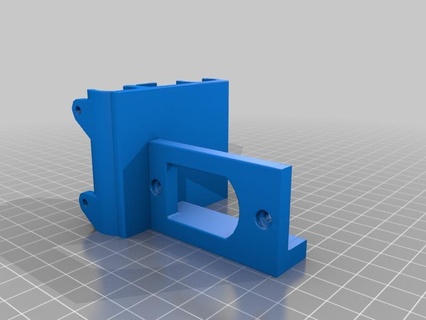 prusa i3 bulldog mount xl extruder 3d printer parts 3d print model - Mito3D