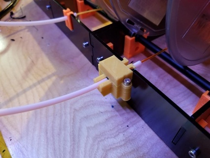 prusa i3 mk2 mmu poeira guarda filamento limpador multi material 3d impressora partes 3d print model - Mito3D